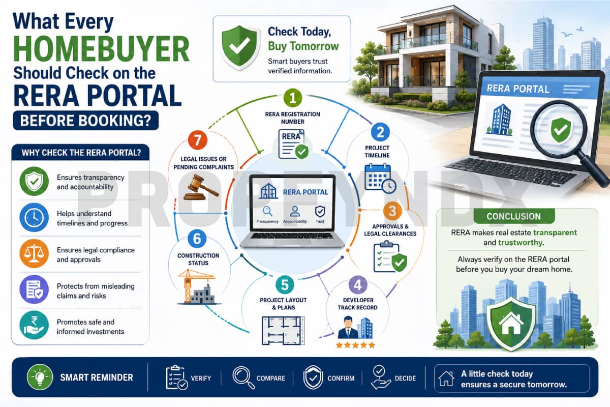 What Every Homebuyer Should Check on the RERA Portal Before Booking?